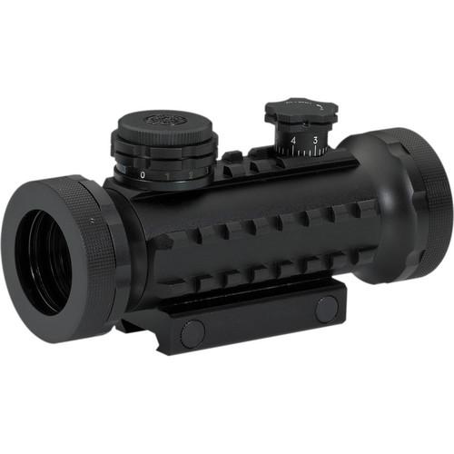 BSA Optics 30mm Stealth Tactical Illuminated RGB Sight STSRGBD30