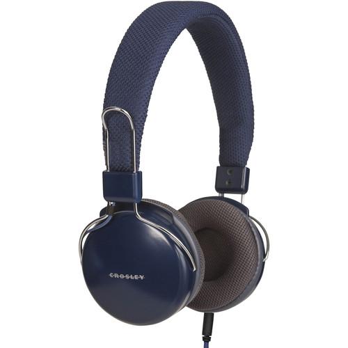 Crosley Radio Amplitone On-Ear Headphones (Blue) CR9006A-BL, Crosley, Radio, Amplitone, On-Ear, Headphones, Blue, CR9006A-BL,