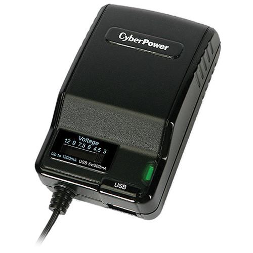 CyberPower 1300 mAh Universal Power Adapter and 2.1A CPUAC1U1300, CyberPower, 1300, mAh, Universal, Power, Adapter, 2.1A, CPUAC1U1300