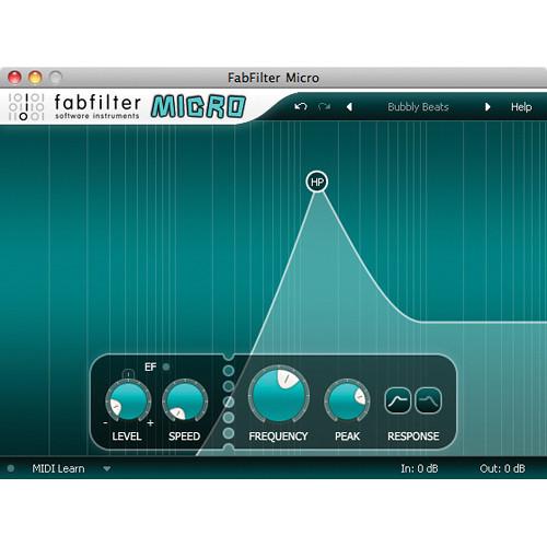 FabFilter  Micro Filter Software Plug-In 11-30182