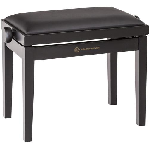 K&M 13700 Piano Bench Wooden Frame with Black Matte 13700-000-20, K&M, 13700, Piano, Bench, Wooden, Frame, with, Black, Matte, 13700-000-20