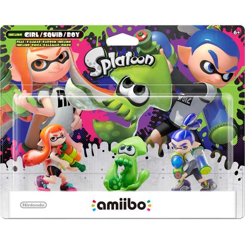 Nintendo Amibo Inkling Boy, Girl, & Squid 3-Pack NVLEAE3A