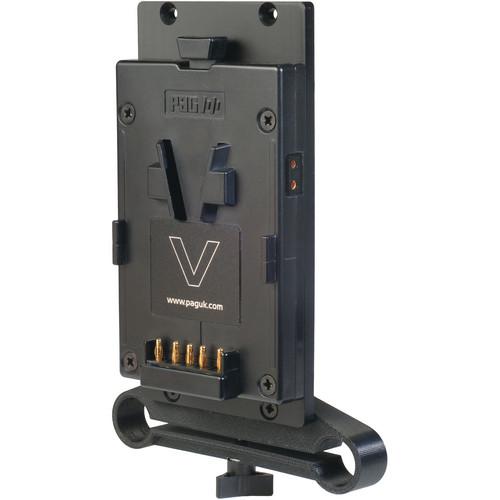 PAG V-Mount Plate with 19mm Rod Clamp & D-Tap Output 9402, PAG, V-Mount, Plate, with, 19mm, Rod, Clamp, &, D-Tap, Output, 9402