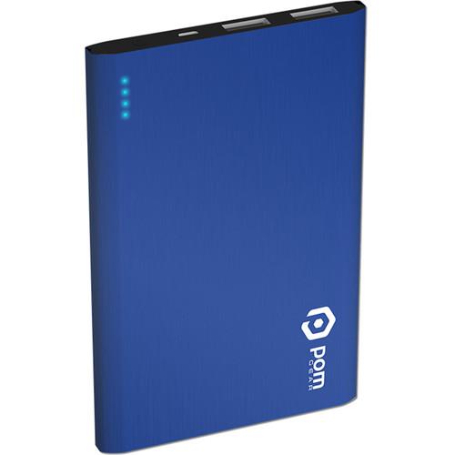 POM GEAR Matrix Flat Metal 4400mAh Power Bank (Blue) P2G-5021BLU