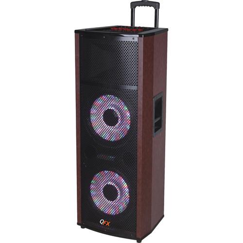QFX PA Cabinet Speaker with Built-In Amplifier SBX 6612200BT