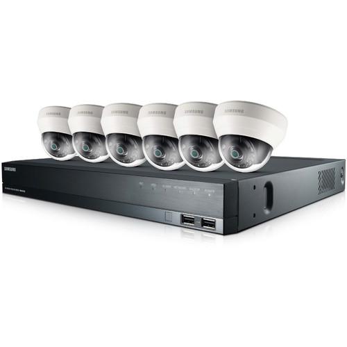 Samsung 8-Channel 2TB HDD NVR with Six Indoor IP Dome SRK-4060S, Samsung, 8-Channel, 2TB, HDD, NVR, with, Six, Indoor, IP, Dome, SRK-4060S