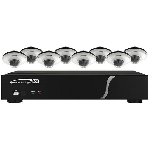 Speco Technologies One 8-Channel N8NSL NVR with Eight ZIPL88D2G, Speco, Technologies, One, 8-Channel, N8NSL, NVR, with, Eight, ZIPL88D2G
