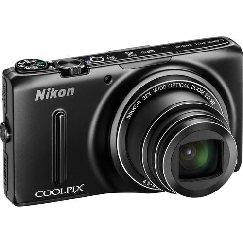 Used Nikon COOLPIX S9500 Digital Camera (Black) 26418B, Used, Nikon, COOLPIX, S9500, Digital, Camera, Black, 26418B,