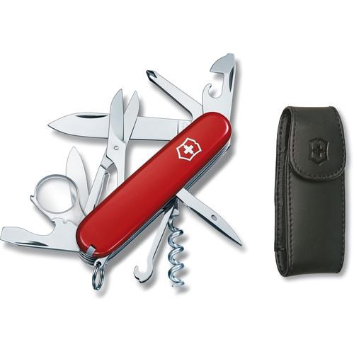 Victorinox Explorer Pocket Knife (Red) with Cordura Pouch 53823, Victorinox, Explorer, Pocket, Knife, Red, with, Cordura, Pouch, 53823