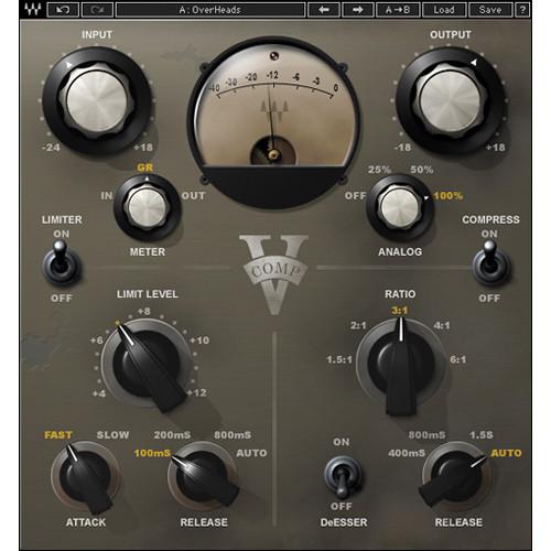 Waves V-Comp - Vintage Hardware Compressor Plug-In VCOMTDM