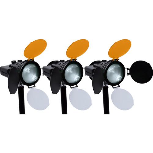 AXRTEC Location 30W LED Fresnel 3-Light Kit AXR-K-LOC