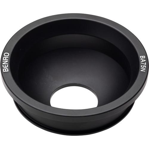 Benro  75mm Bowl for 2 and 3-Series Tripods BA75N, Benro, 75mm, Bowl, 2, 3-Series, Tripods, BA75N, Video