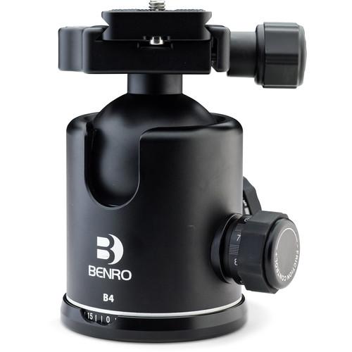 Benro B4 Triple Action Ball Head with PU70 Quick-Release Plate, Benro, B4, Triple, Action, Ball, Head, with, PU70, Quick-Release, Plate