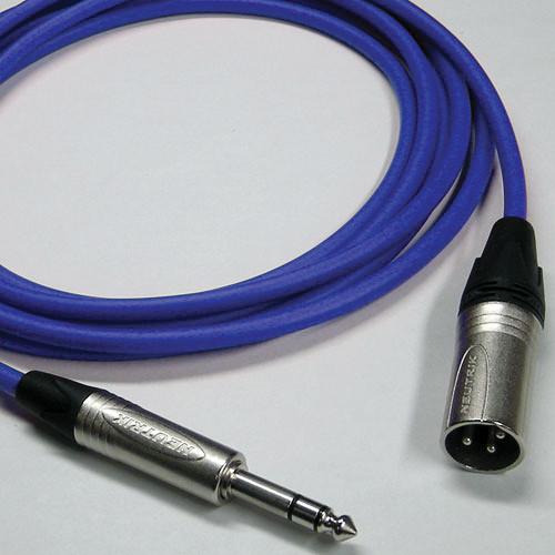Canare Starquad XLRM-TRSM Cable (Blue, 20') CATMXM020BL