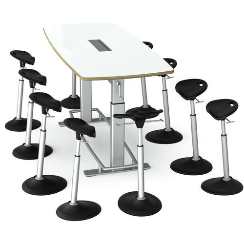 Focal Upright Furniture Confluence 8 Table and CBN-3000-DE-BK, Focal, Upright, Furniture, Confluence, 8, Table, CBN-3000-DE-BK
