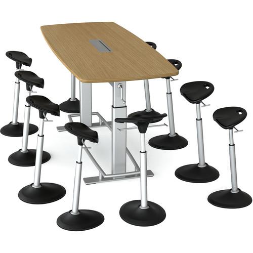 Focal Upright Furniture Confluence 8 Table and CBN-3000-OA-BK, Focal, Upright, Furniture, Confluence, 8, Table, CBN-3000-OA-BK