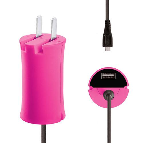iJOY Micro-USB Wall Charger Set (Pink) WCST- MCLT- PNK, iJOY, Micro-USB, Wall, Charger, Set, Pink, WCST-, MCLT-, PNK,