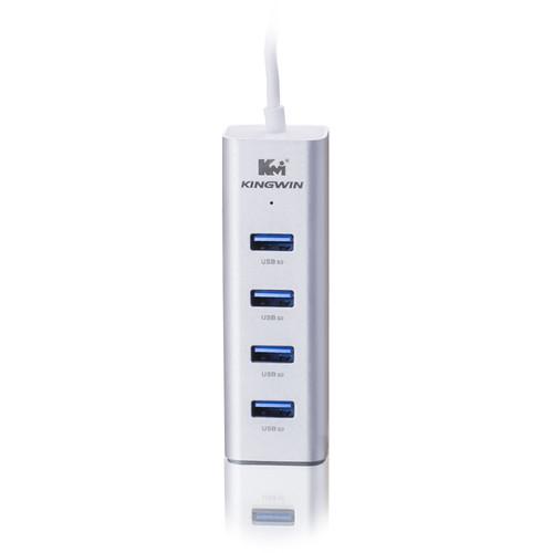 Kingwin KWZ-400 Multi-Port USB 3.0 Hub (White) KWZ-400, Kingwin, KWZ-400, Multi-Port, USB, 3.0, Hub, White, KWZ-400,