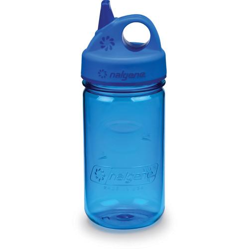 Nalgene 2182-7012 Grip 'n Gulp Bottle (12 oz, Blue) 2182-7012