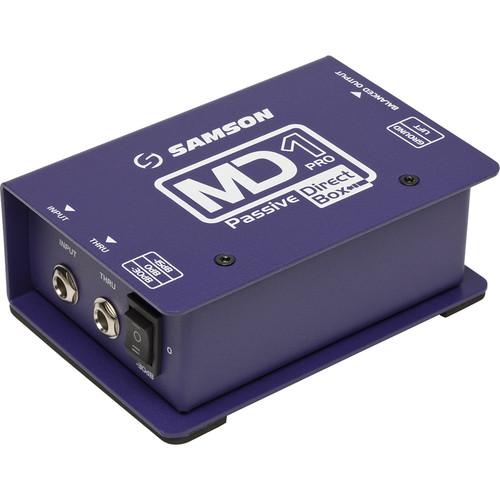 Samson MD1 Pro Single Channel Passive Direct Box SAMD1PRO