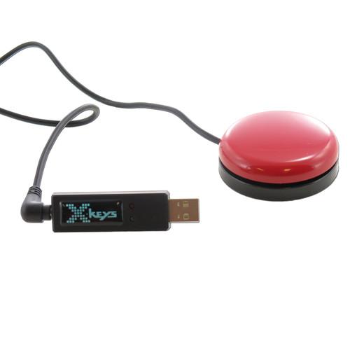 X-keys USB 3 Switch Interface with Red Orby XK-1311-ORBR-BU, X-keys, USB, 3, Switch, Interface, with, Red, Orby, XK-1311-ORBR-BU,