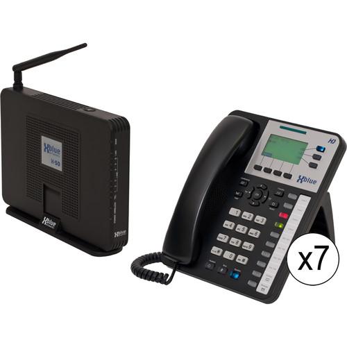 XBLUE Networks X-50 System Bundle with Seven X3030 VoIP V5007