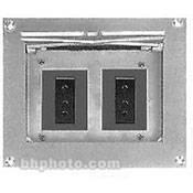 Altman Flush Wall Box - 2- 20 Amp, Stage-Pin FW-702-2-GPC