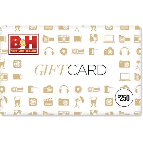 $250 Gift Card, B&H, Video, $250, Gift, Card, Video