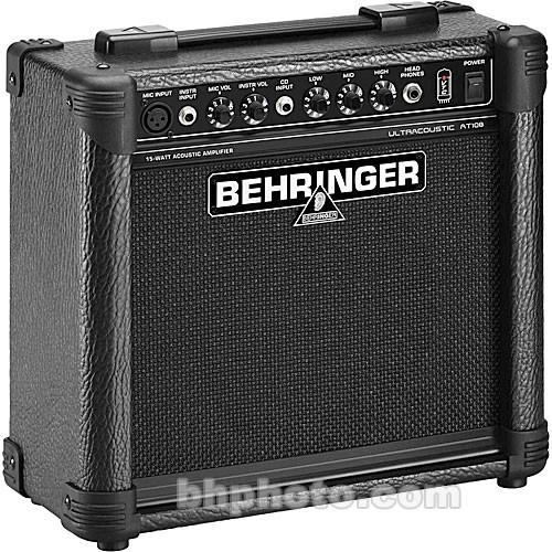 Behringer AT108 Ultracoustic 15-Watt, 2-Channel Amplifier AT108, Behringer, AT108, Ultracoustic, 15-Watt, 2-Channel, Amplifier, AT108
