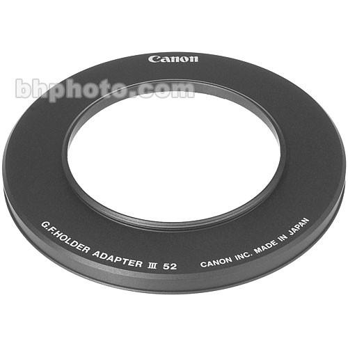 Canon 52mm Adapter Ring for Gelatin Filter Holder III 2708A001, Canon, 52mm, Adapter, Ring, Gelatin, Filter, Holder, III, 2708A001