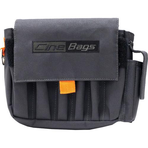 CineBags CB-03 AC Pouch (Gray with Orange Webbing) CB-03, CineBags, CB-03, AC, Pouch, Gray, with, Orange, Webbing, CB-03,
