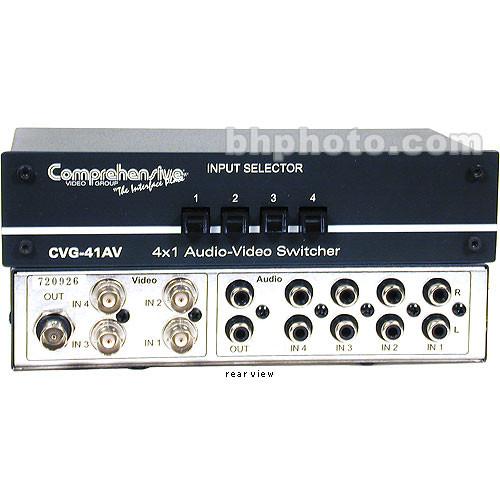 Comprehensive CVG-41AV Passive Switcher, 4x1, Audio CVG-41AV