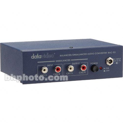 Datavideo BAC-03 Bidirectional Analog Audio Converter BAC-03, Datavideo, BAC-03, Bidirectional, Analog, Audio, Converter, BAC-03,