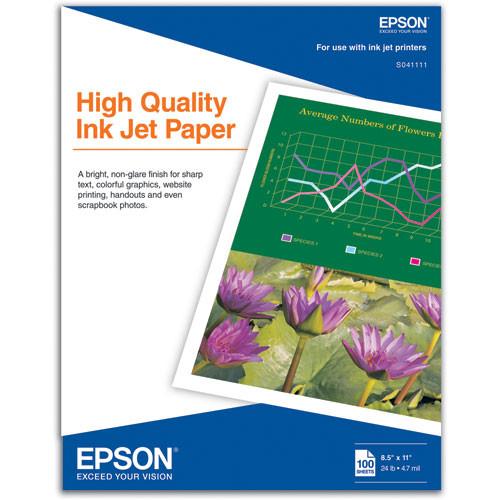 Epson High Quality Inkjet Paper - 8.5x11
