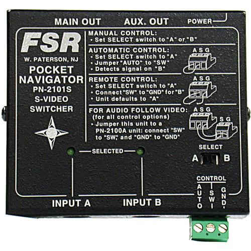 FSR PN-2101S Pocket Navigator Video Switcher (S- Video) PN-2101S, FSR, PN-2101S, Pocket, Navigator, Video, Switcher, S-, Video, PN-2101S