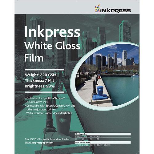 Inkpress Media  White Gloss Film WGF851120