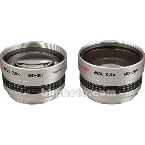 Kenko MD205S 2.0x Telephoto & 0.5x Wide Angle Lens KMD-205S