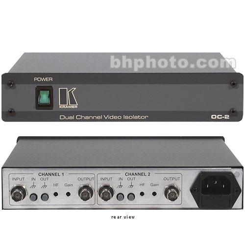 Kramer OC-2 Dual Channel Video Optical Line Isolator - 120 OC-2, Kramer, OC-2, Dual, Channel, Video, Optical, Line, Isolator, 120, OC-2
