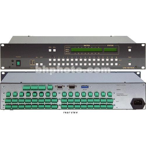 Kramer VS-1616A 16x16 Balanced Stereo Switcher VS-1616A, Kramer, VS-1616A, 16x16, Balanced, Stereo, Switcher, VS-1616A,