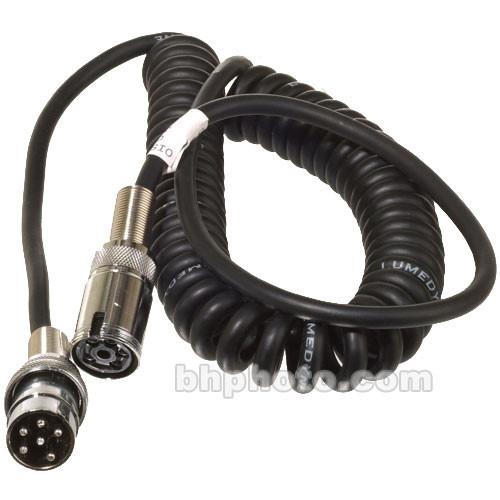 Lumedyne 7' Head to Power Pack Extension Cord - Coiled HCCD