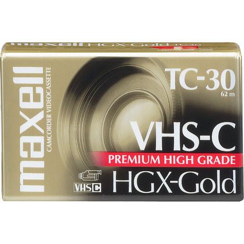 Maxell HGX-Gold TC30 VHS-C Premium High Grade Video 203010