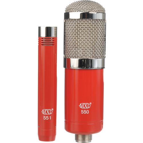 MXL 550/551 Microphone Ensemble Kit (Red) 550/551R, MXL, 550/551, Microphone, Ensemble, Kit, Red, 550/551R,