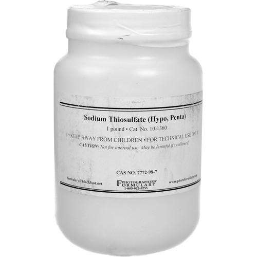Photographers' Formulary Sodium Thiosulfate (Hypo) 10-1360 1LB, Photographers', Formulary, Sodium, Thiosulfate, Hypo, 10-1360, 1LB