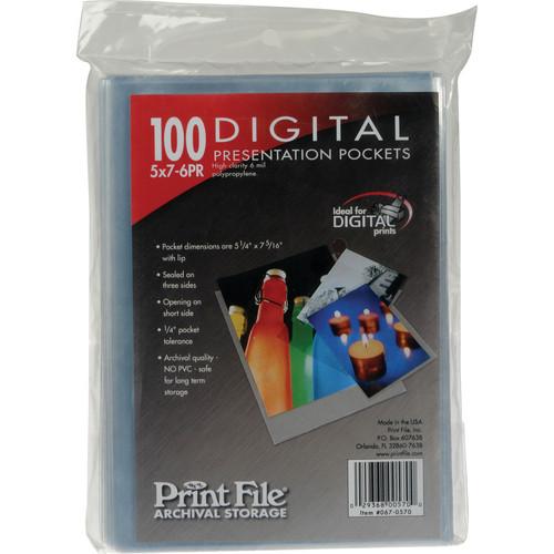 Print File Polypropylene Presentation Pocket - 5 x 067-0570, Print, File, Polypropylene, Presentation, Pocket, 5, x, 067-0570,
