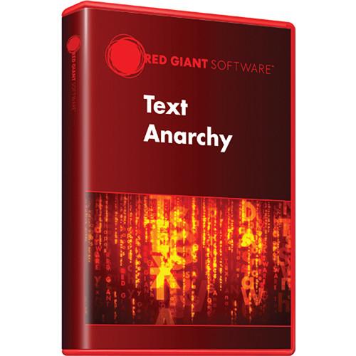 Red Giant  Text Anarchy (Download) TEXT-D, Red, Giant, Text, Anarchy, Download, TEXT-D, Video