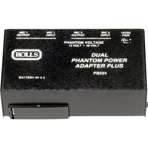 Rolls PB224 - 2 Channel Portable Phantom Power Supply PB224, Rolls, PB224, 2, Channel, Portable, Phantom, Power, Supply, PB224,