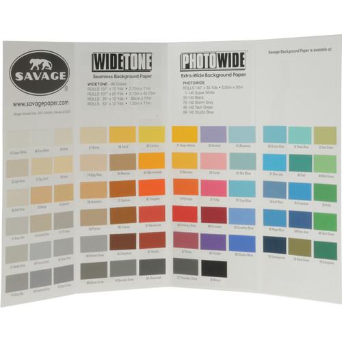 Savage Color Chart for Background Paper 99992222-68, Savage, Color, Chart, Background, Paper, 99992222-68,