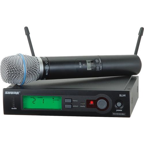 Shure SLX Series Wireless Microphone System SLX24/BETA87A-H5, Shure, SLX, Series, Wireless, Microphone, System, SLX24/BETA87A-H5,