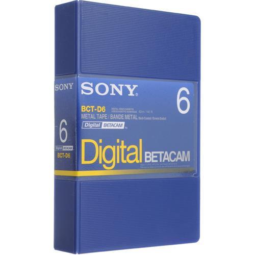 Sony BCT-D6 Six Minute Digital Betacam Cassette BCTD6/2
