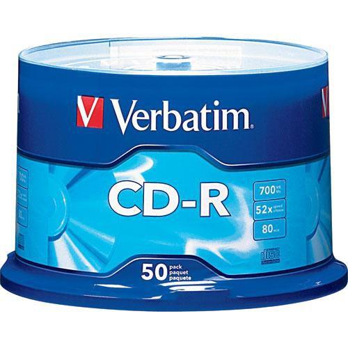 Verbatim CD-R 700MB Disc (Spindle Pack of 50) 94691, Verbatim, CD-R, 700MB, Disc, Spindle, Pack, of, 50, 94691,